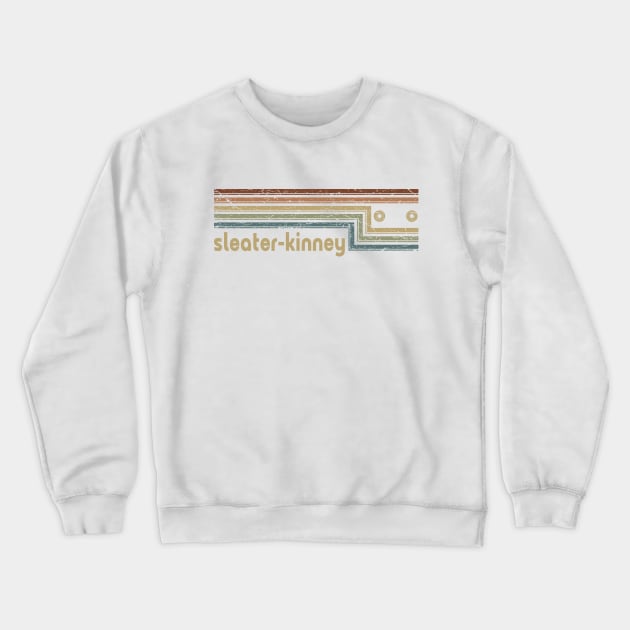 Sleater-Kinney Cassette Stripes Crewneck Sweatshirt by casetifymask